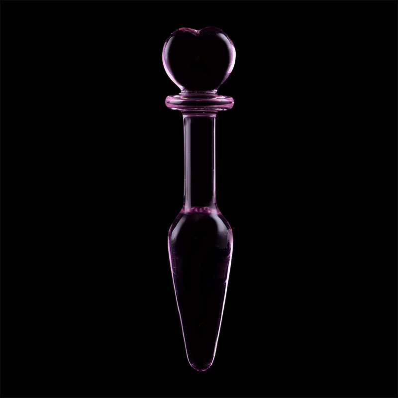 NEBULA SERIES BY IBIZA - MODELL 7 ANALPLUG BOROSILIKATGLAS ROSA 13.5 CM -O- 3 CM