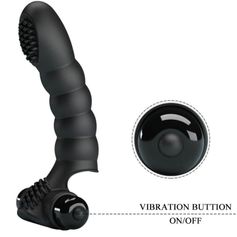 PRETTY LOVE - ALEXANDER FINGERVIBRATOR 10 VIBRATIONEN SCHWARZ