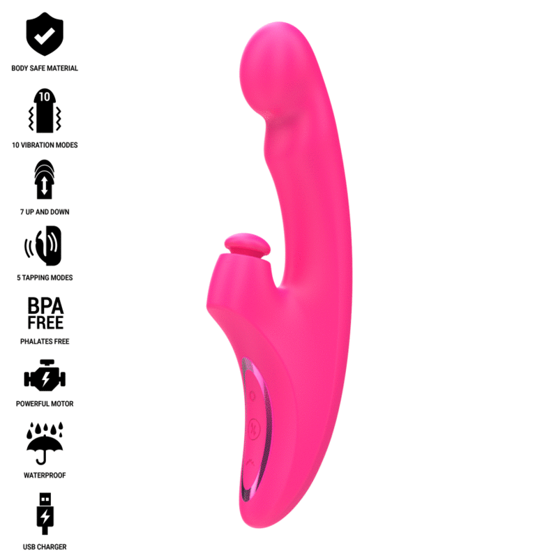 INTENSE - EMI VIBRATOR 13,5 CM MULTIFUNKTION 3 IN 1 10 VIBRATIONEN ROSA