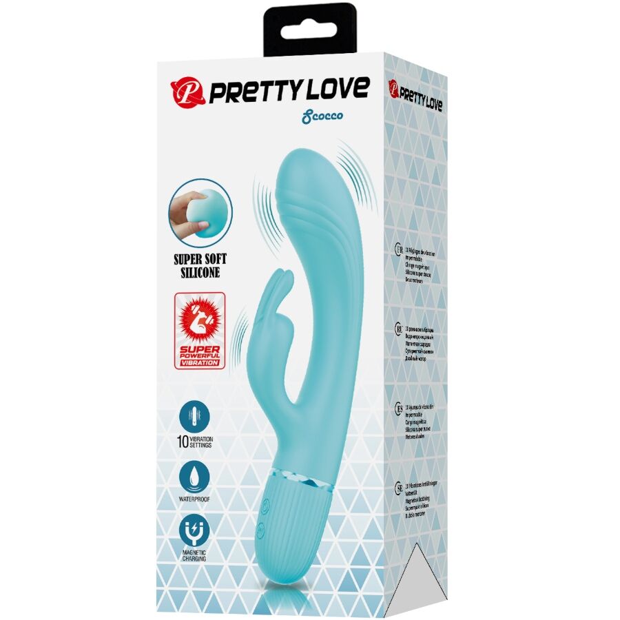 PRETTY LOVE - SCOCCO VIBRATOR RABBIT TÜRKIS