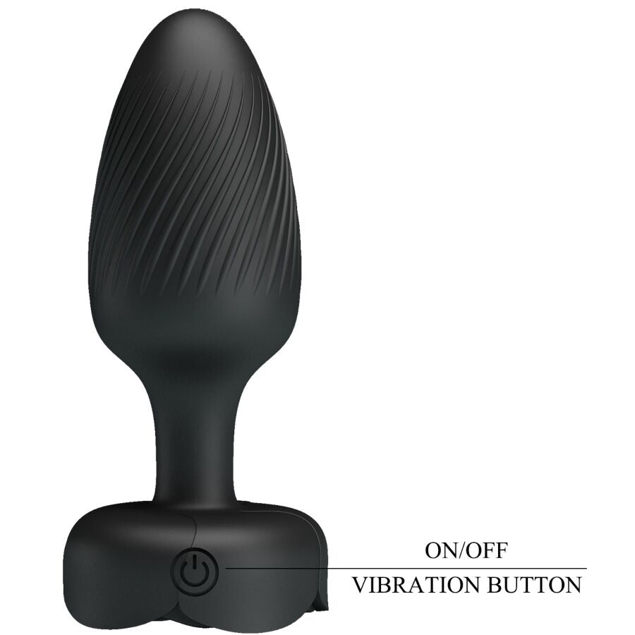 PRETTY LOVE - OSBORN ANAL PLUG MIT LED LICHT SCHWARZ 9,8 CM