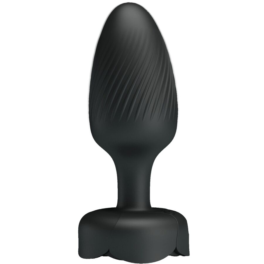 PRETTY LOVE - OLMAN ANAL PLUG MIT LED LICHT SCHWARZ 8,8 CM