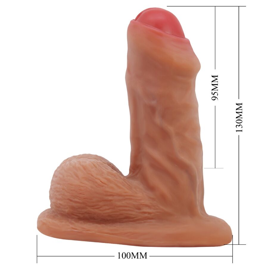 PRETTY LOVE - WARNELL ULTRA REALISTISCHER UND ELASTISCHER DILDO 9,5 CM MULATO