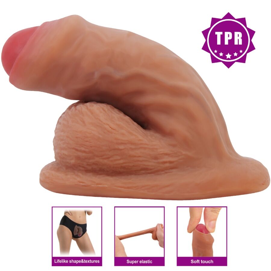 PRETTY LOVE - WARNELL ULTRA REALISTISCHER UND ELASTISCHER DILDO 9,5 CM MULATO