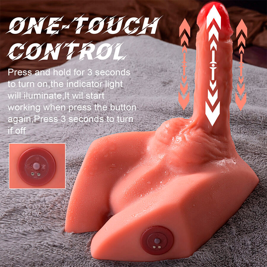 XISE - MICHAEL REALISTISCHER DILDO UND ANUS-MASTURBATOR MIT STOSSFUNKTION 15 CM