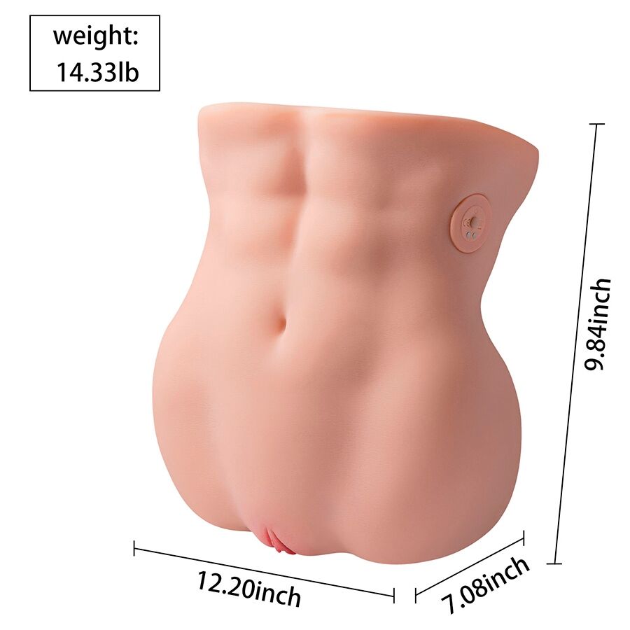XISE - LYDIA WEIBLICHER VAGINA-MASTURBATOR MIT STOSSDÄMPFUNG 25 CM