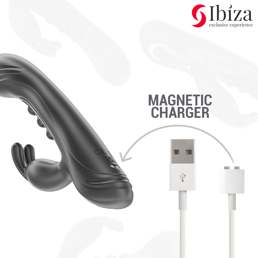 IBIZA - VIBRIERENDES RABBIT MIT PULSATION