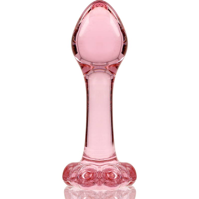 NEBULA SERIES BY IBIZA - MODELL 2 ANALPLUG BOROSILIKATGLAS ROSA 11 CM -O- 3.5 CM