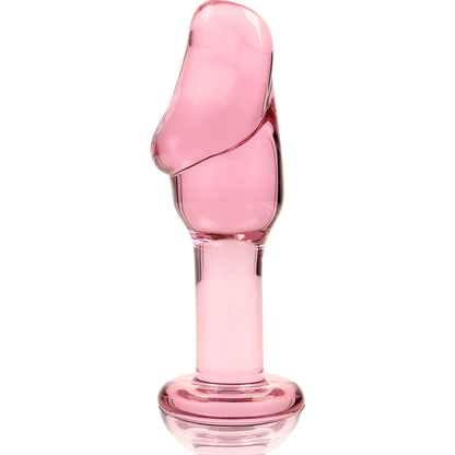 NEBULA SERIES BY IBIZA - MODELL 6 ANALPLUG BOROSILIKATGLAS ROSA 12.5 CM -O- 4 CM