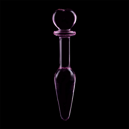 NEBULA SERIES BY IBIZA - MODELL 7 ANALPLUG BOROSILIKATGLAS ROSA 13.5 CM -O- 3 CM
