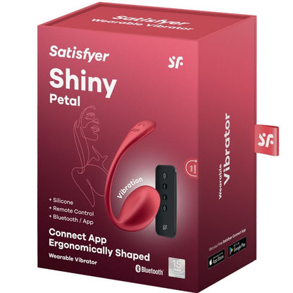SATISFYER - SHINY PETAL G POINT FERNBEDIENUNGS STIMULATOR ROT KOSTENLOSE APP