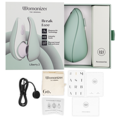 WOMANIZER - LIBERTY 2 KLITORISSTIMULATOR & SAUGGERÄT HELLGRÜN