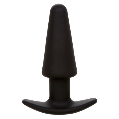 CALEXOTICS - ROCK BOTTOM TAPERED ANAL PLUG 10 VIBRACIONES SILIKON SCHWARZ
