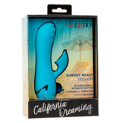 CALEXOTICS - SUNSET BEACH SEDUCER VIBRATOR & STIMULATOR 10 FUNKTIONEN BLAU
