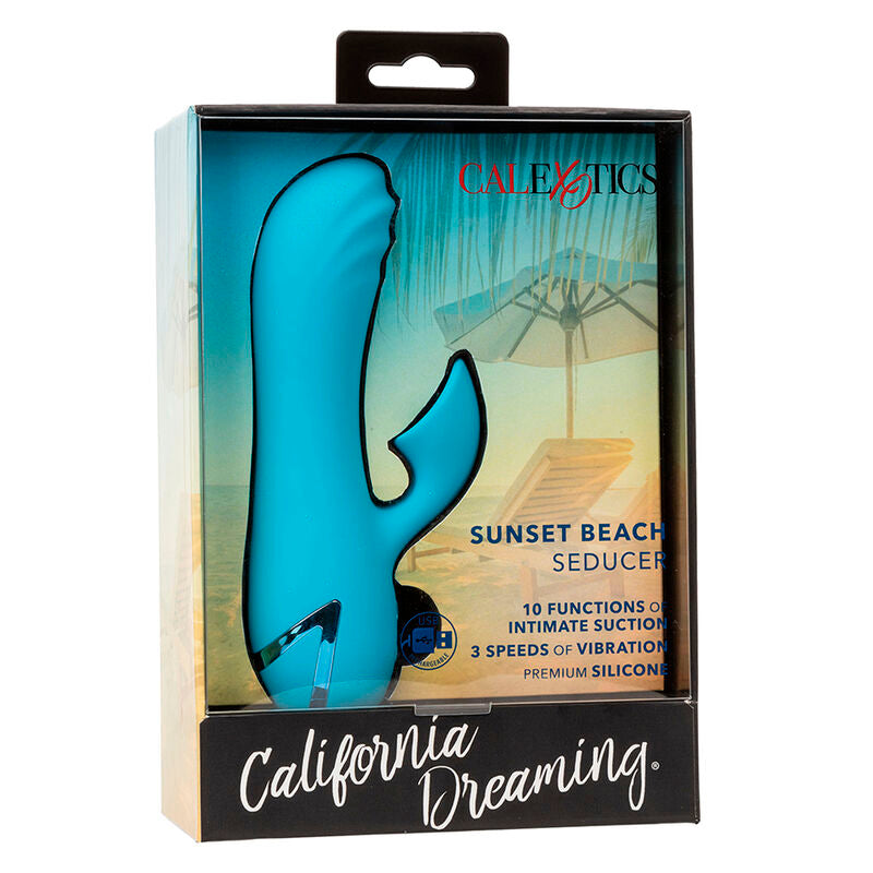 CALEXOTICS - SUNSET BEACH SEDUCER VIBRATOR & STIMULATOR 10 FUNKTIONEN BLAU