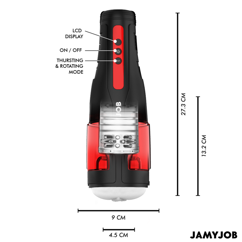 JAMYJOB - STORM AUTOMATISCHER VAGINA-MASTURBATOR 10 SAUG- UND STOSSMODI