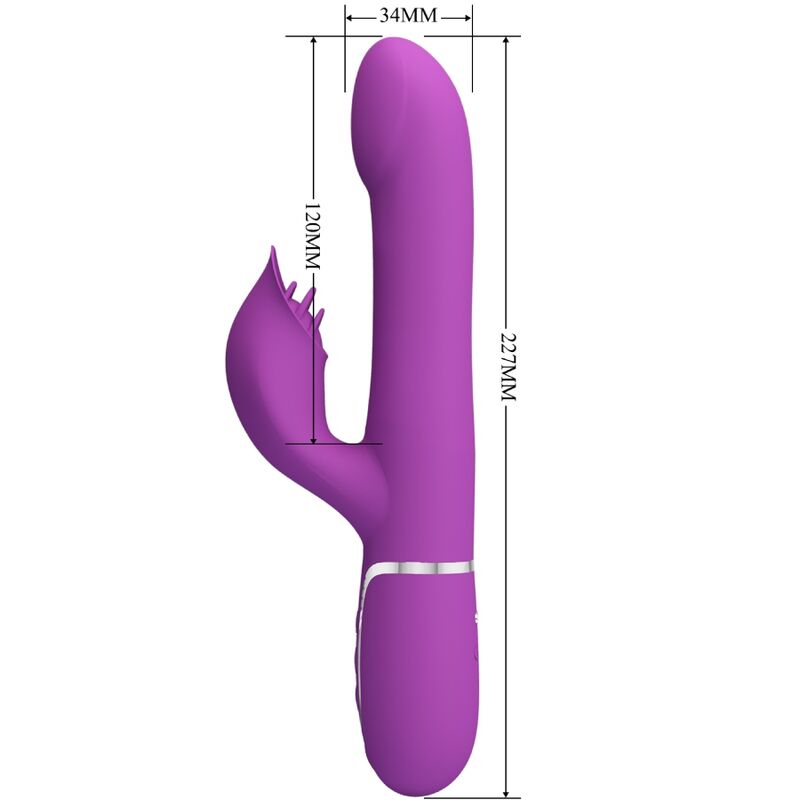 PRETTY LOVE - 4 IN 1 MULTIFUNKTIONSVIBRATOR & STIMULATOR LILA