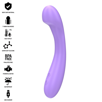INTENSE - BECKY VIBRATOR 19 CM HEIZBAR 7 VIBRATIONEN LILA
