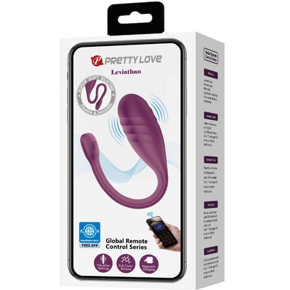PRETTY LOVE - LEVIATHAN APP-GESTEUERTER VIBRATOR LILA