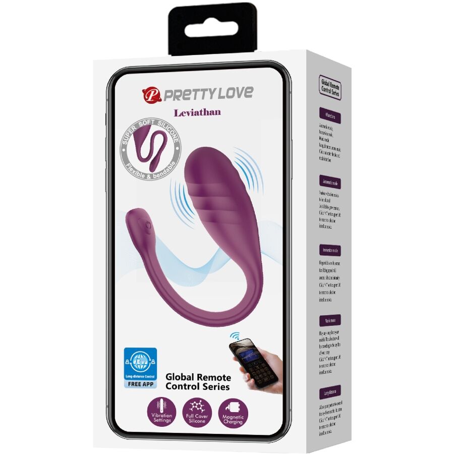 PRETTY LOVE - LEVIATHAN APP-GESTEUERTER VIBRATOR LILA