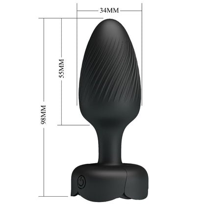 PRETTY LOVE - OSBORN ANAL PLUG MIT LED LICHT SCHWARZ 9,8 CM