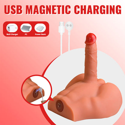 XISE - PEEL DILDO ASS REALISTISCHER DILDO-MASTURBATOR VORDERE POSITION MIT STOSSDÄMPFUNG 17,5 CM