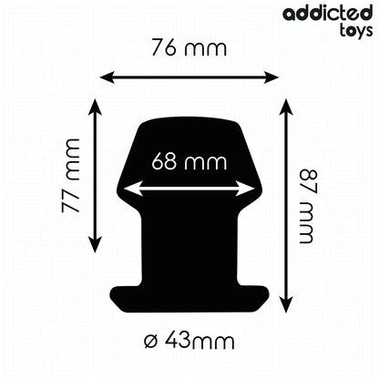 ADDICTED TOYS - EXTREM HOHL ANAL PLUG GRÖSSE M 8,7 CM