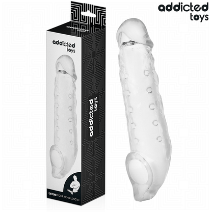 ADDICTED TOYS - TRANSPARENTE PENISVERLÄNGERUNG GRÖSSE S 23 CM