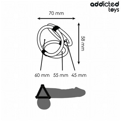ADDICTED TOYS - DREIFACH-PENISRING