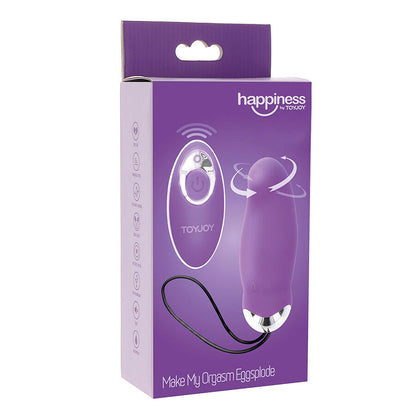 TOYJOY - HAPPINESS MY ORGASM EGGSPLODE LILA VIBRATOR MIT FERNBEDIENUNG