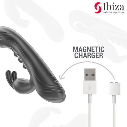 IBIZA - VIBRIERENDES RABBIT MIT PULSATION