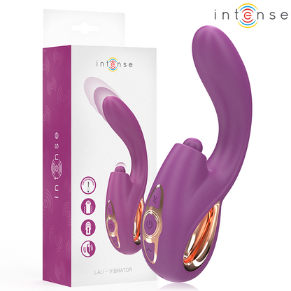 INTENSE - LALI MULTIFUNKTIONS-G-PUNKT-VIBRATOR TAPPING & STOSS & VIBRATION LILA