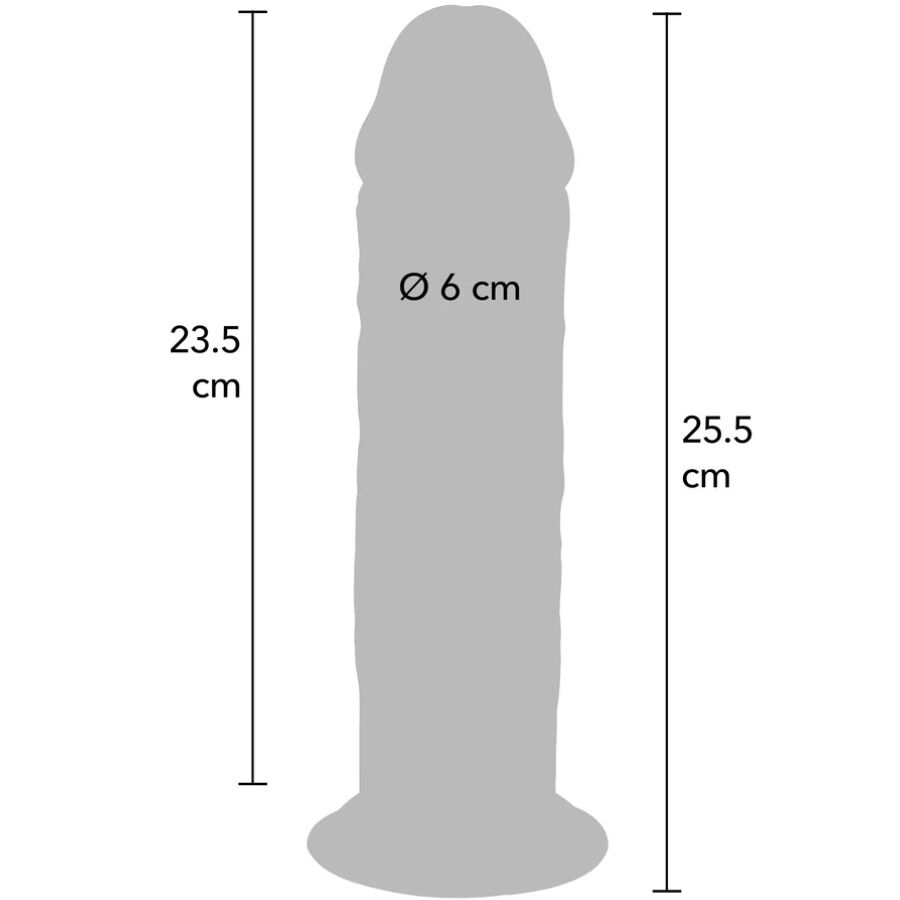 GET REAL - DELUXE THICK DOUBLE-DENSITY TPE DONG 25.5 CM