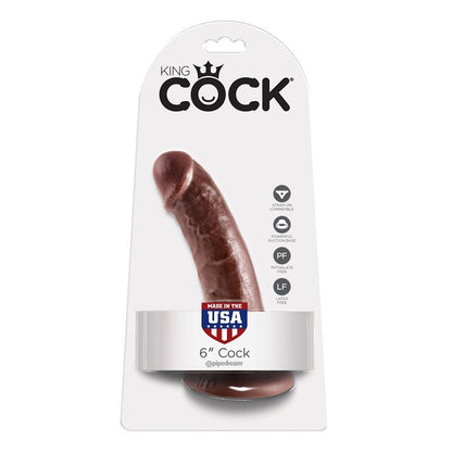 KING COCK 6" BRAUNER PENIS 15,2 CM