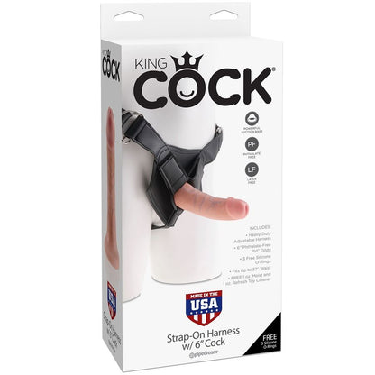 KING COCK HARNESS MIT REALISTISCHEM PENIS 15,20 CM